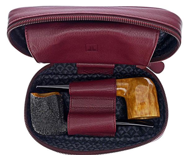 Castello 2 Pipe Bag with pouch - color Claret